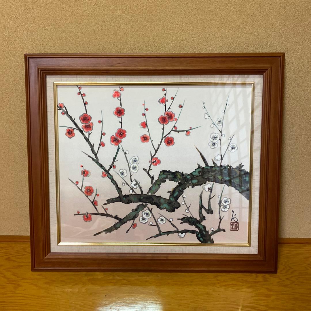 紅白梅絵画　　小野喜象作品Excel Human エクセルヒューマン