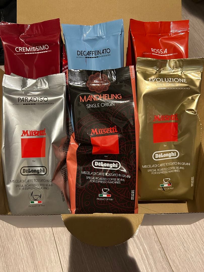 デロンギ　コーヒー豆　６種