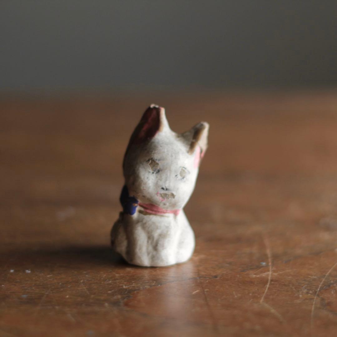 古い 土人形 猫 民芸 古道具 アンティーク 練り人形？