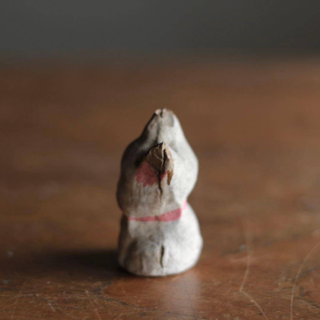 古い 土人形 猫 民芸 古道具 アンティーク 練り人形？