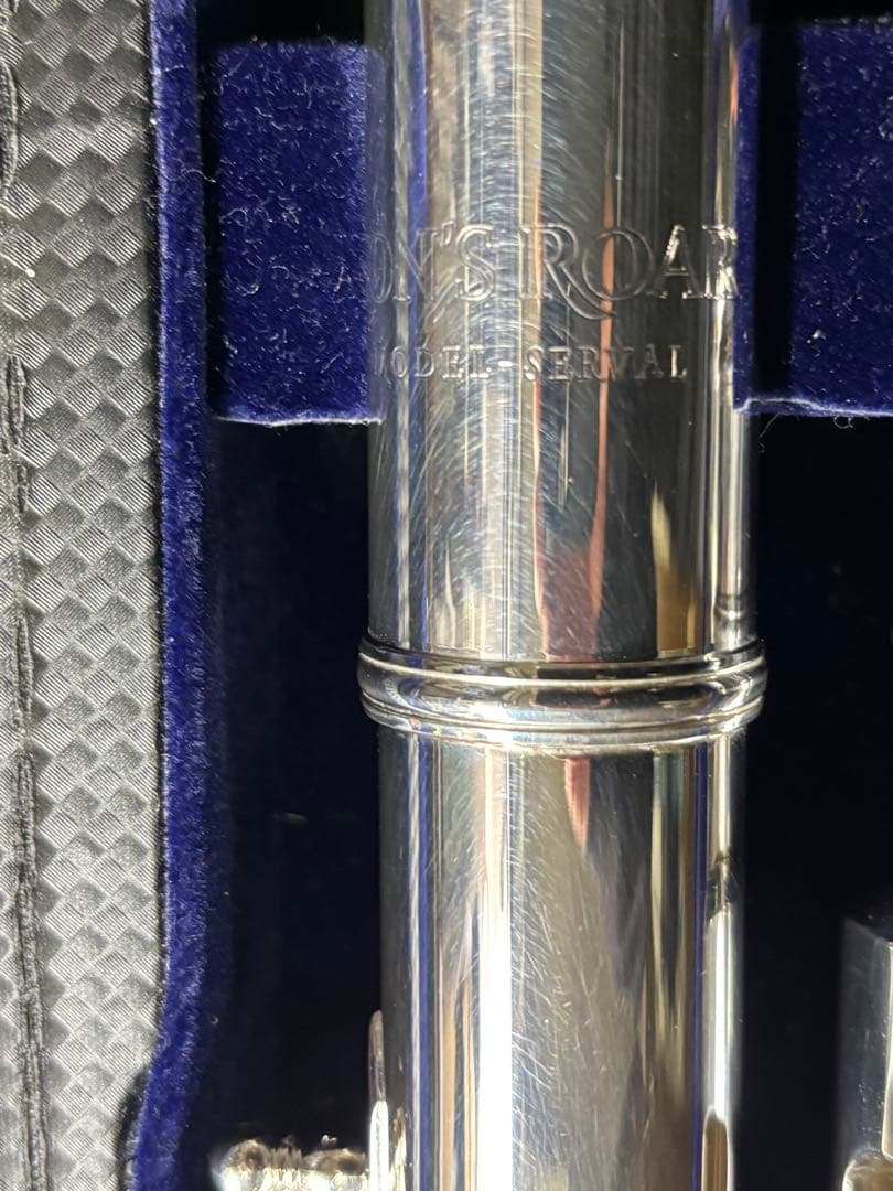 頭部菅銀製アルトフルート