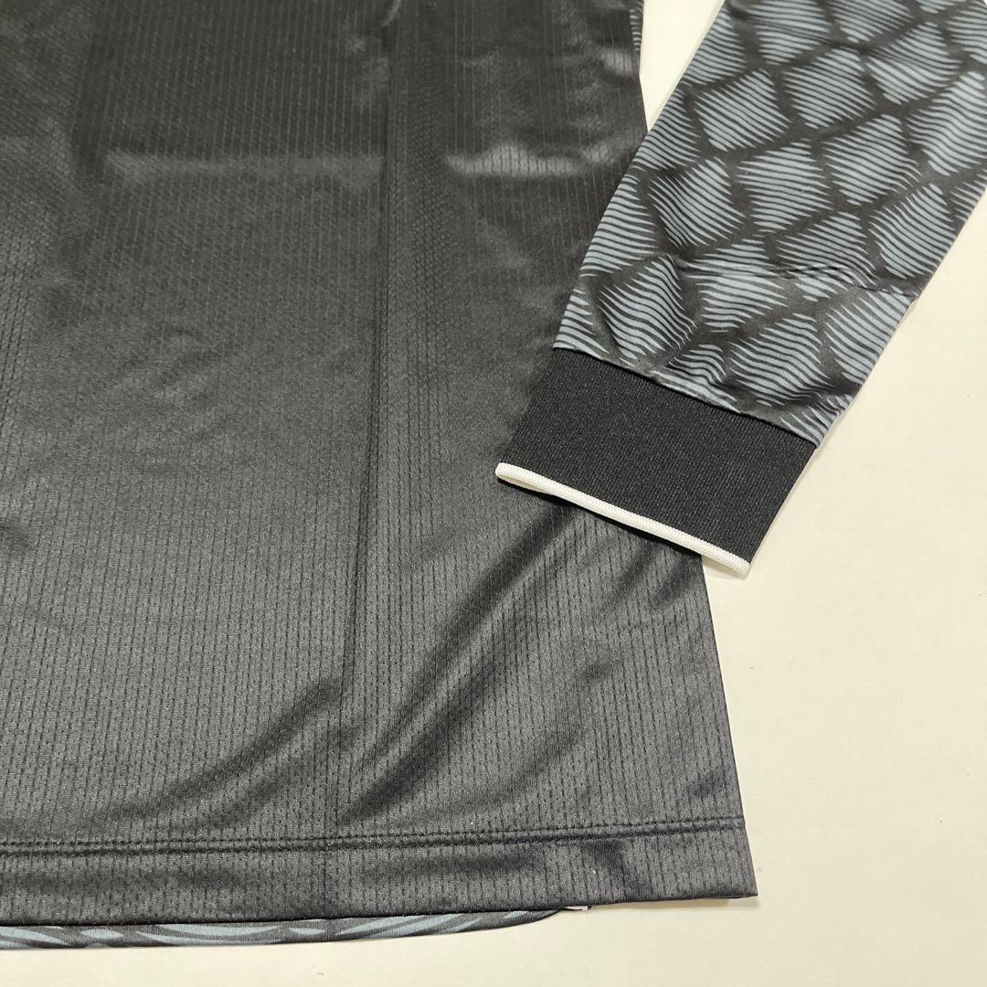 macron レクサム 長袖ユニフォーム Sサイズ 黒 アウェイ