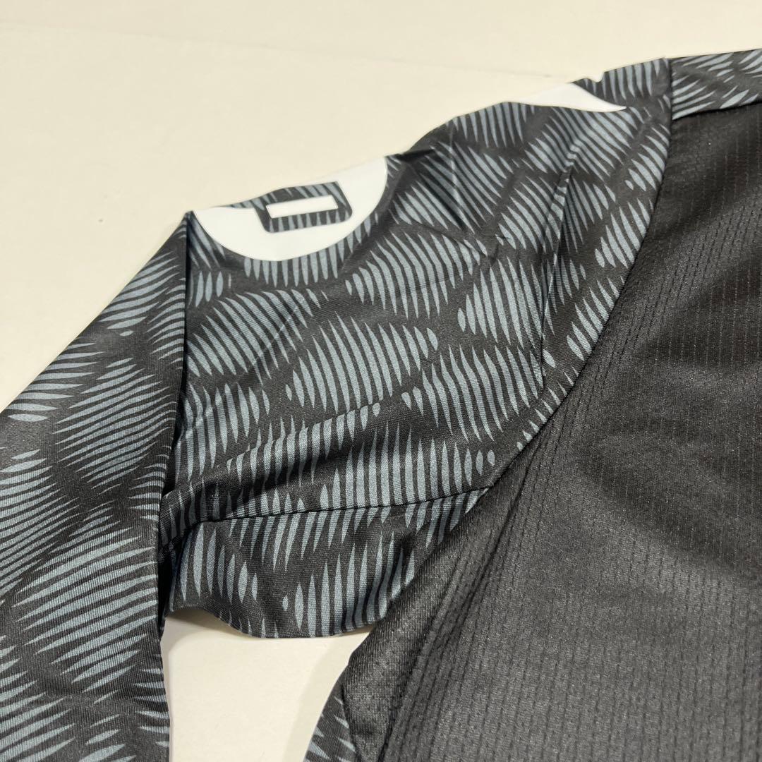 macron レクサム 長袖ユニフォーム Sサイズ 黒 アウェイ