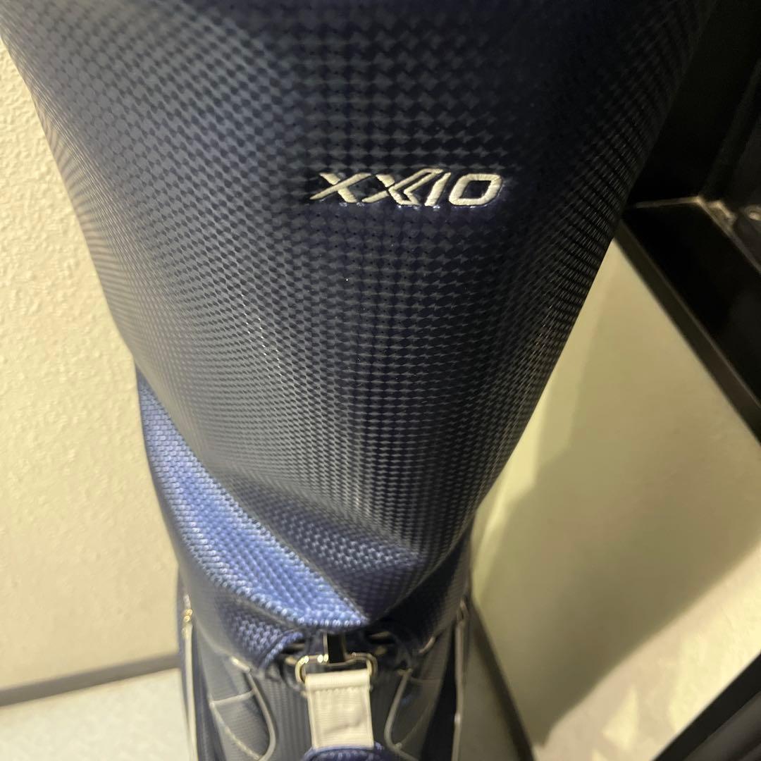 XXIO ゴルフクラブバッグ ネイビー チェック柄