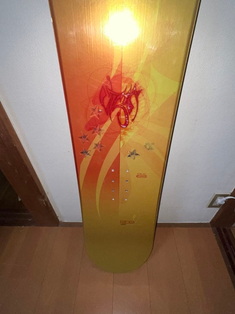RIDE VISTA スノーボード 板のみ ゴールド アートグラフィック