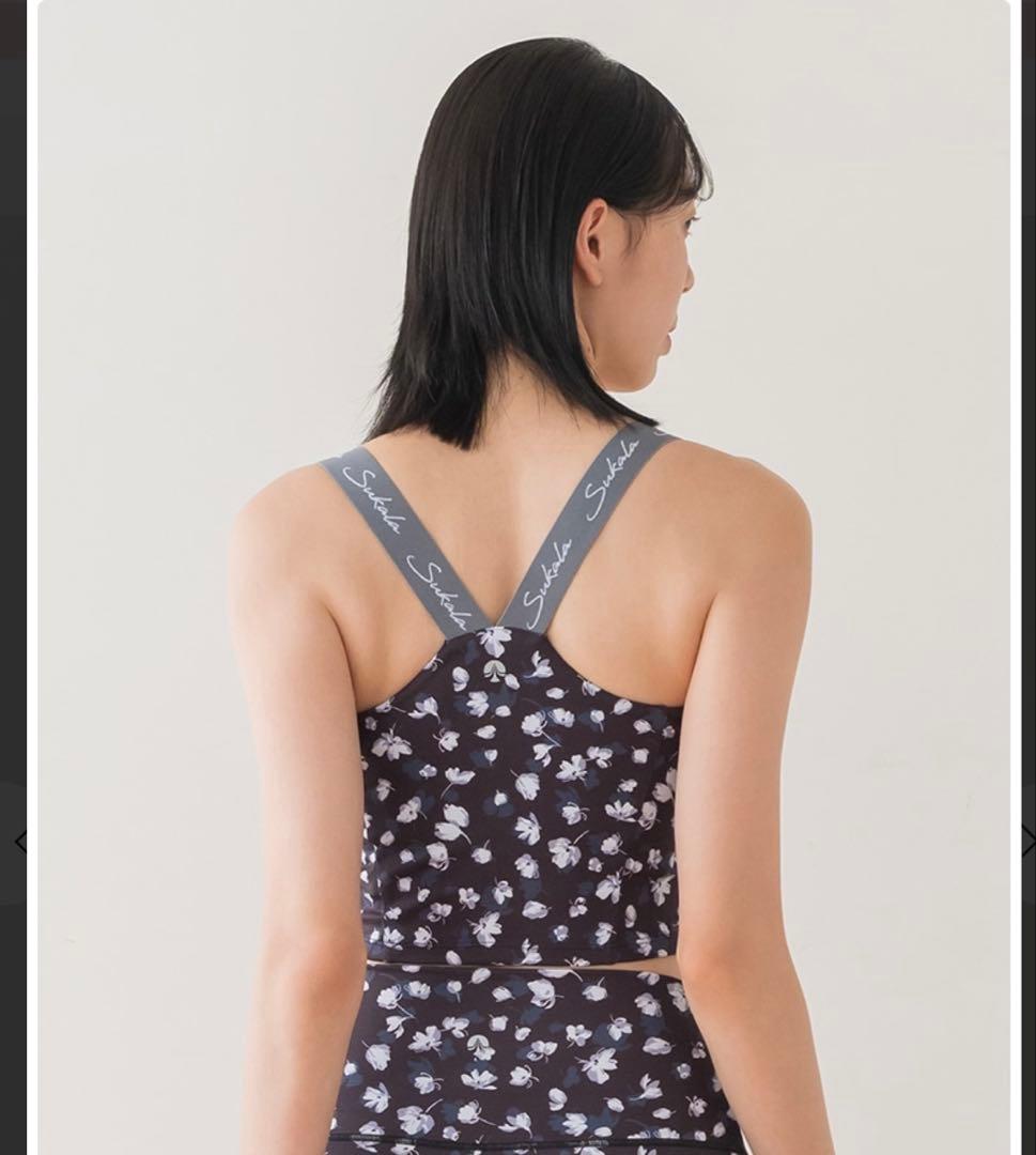 値下げ【SUKALA】Yストラップロゴブラトップ　M