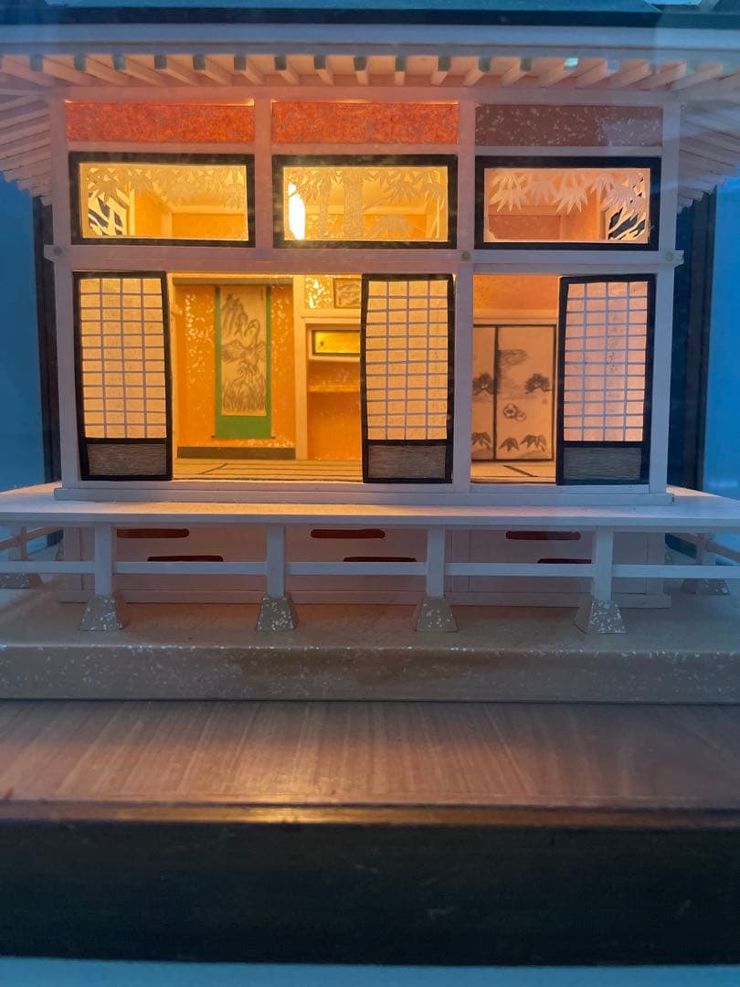 熊本伝統工芸 山鹿灯籠 肥後山鹿 和紙の芸術 和室 床の間 茶道室 正月 照明付