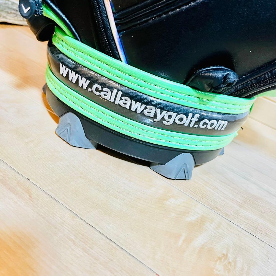 【美品】Callaway キャロウェイ キャディバッグ ブラック/グリーン 9型