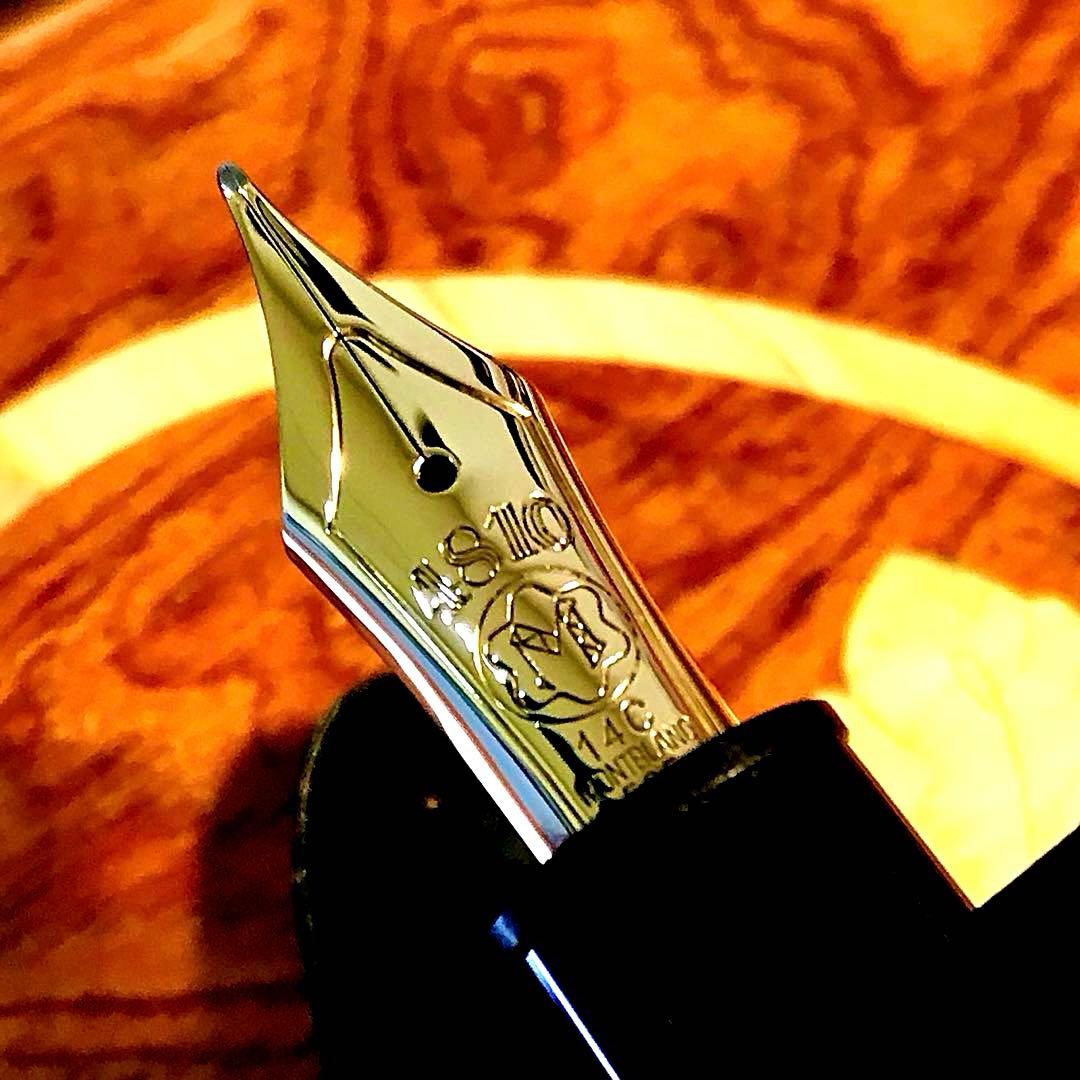 ☆極上の14C☆美しいモンブラン万年筆マイスターシュテック146(M)全金ペン