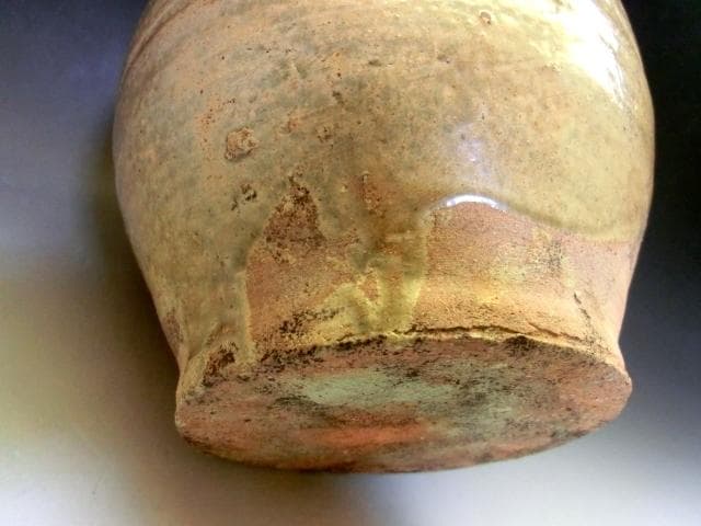 壷■古い耳付き船壷 丸壺 茶壷 古玩 古美術 時代物 骨董品■