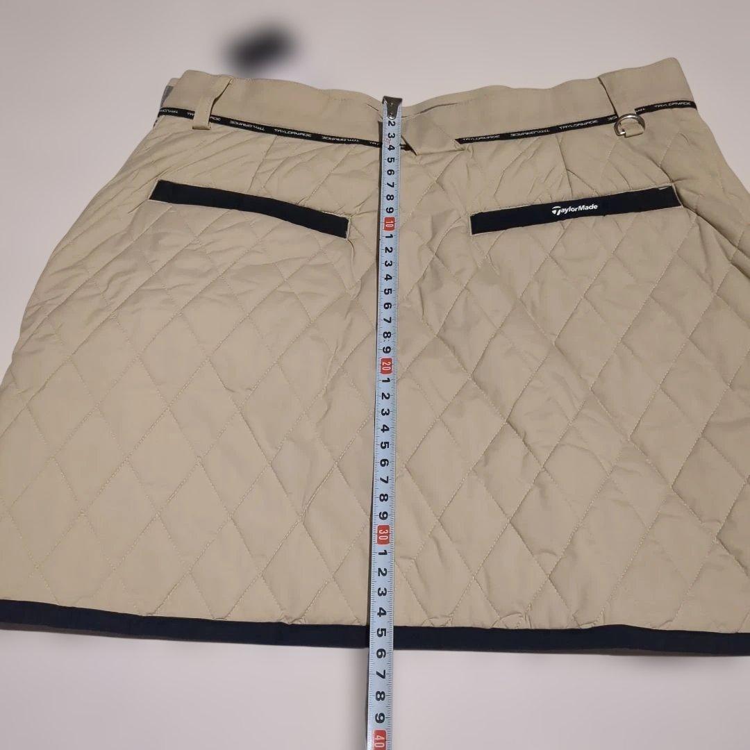 TaylorMade キルティングスカート ベージュ 67cm Lサイズ 防寒