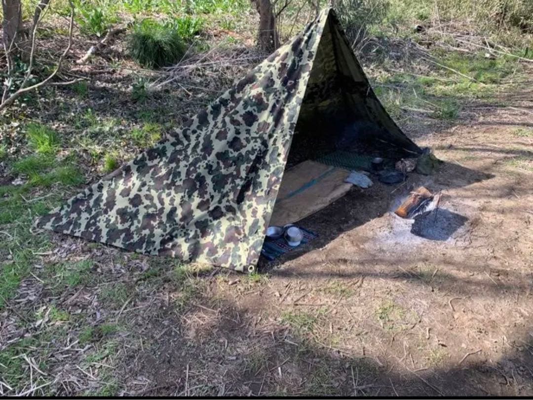 ルーマニア軍幕　デッド 希少 アメーバカモ デットストック M47 2枚セット