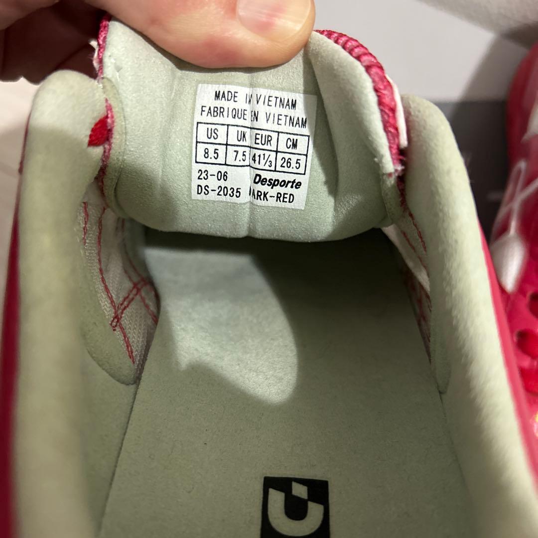 未使用品 Desporteデスポルチ サンルイス KI3 26.5 赤