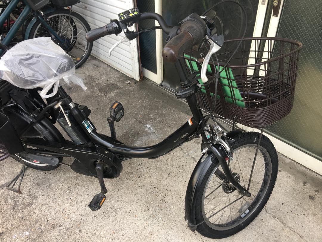 地域限定送料無料　パスバビー　子供乗せ　12,3AH　黒　神戸市　電動自転車