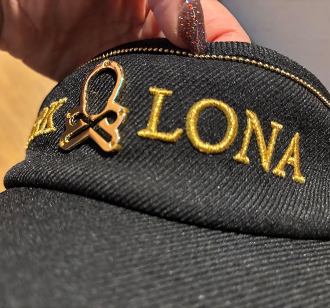 ゴールドロゴMARK &LONAモコモコあったかファー付バイザー ブラックレア品