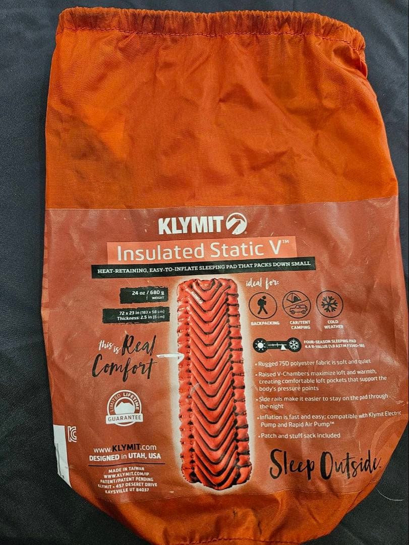【3つセット】KLYMIT Insulated Static V オレンジ