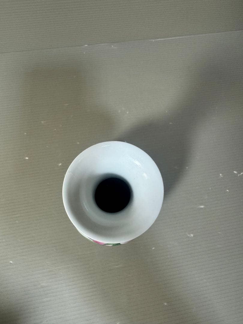 2615 中国骨董　乾隆年製銘　粉彩 桃の図 花入　時代物