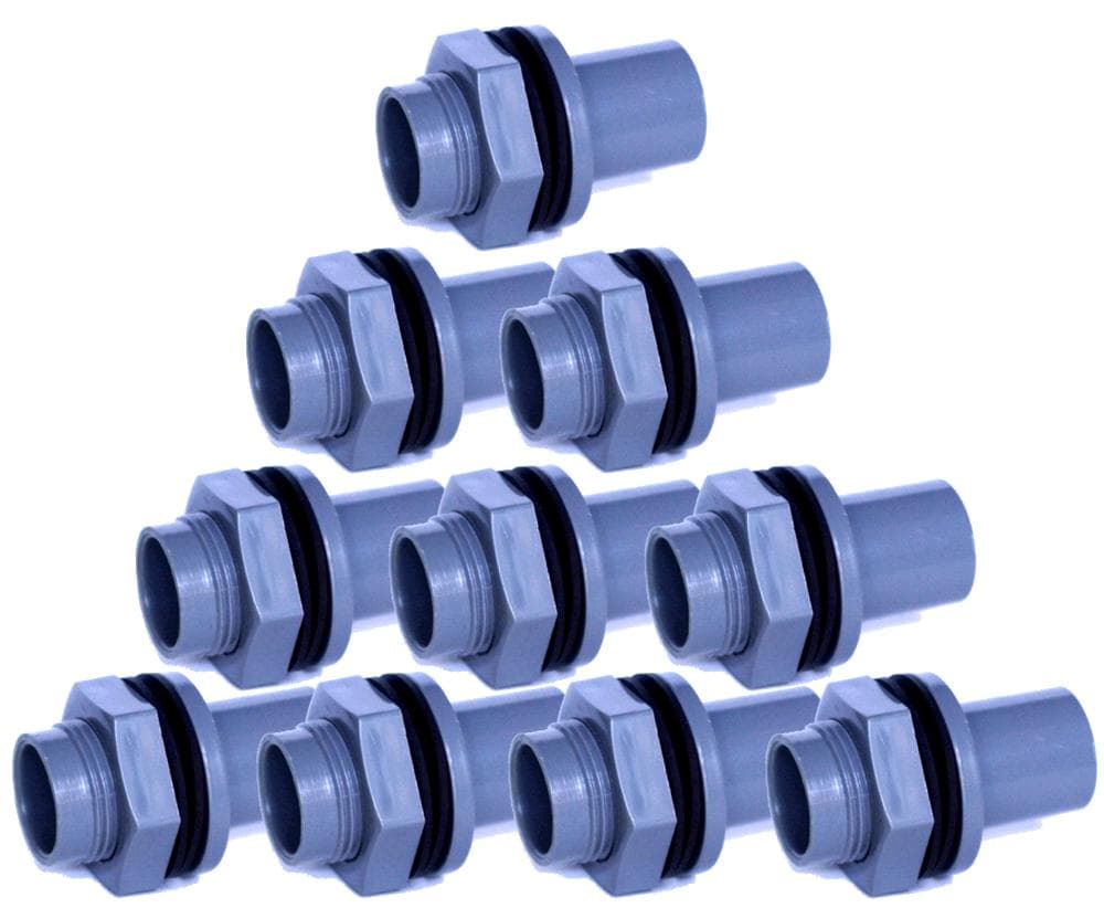 バルブソケット２０Ａ　１０個セット　ゴムパッキン２個付　塩ビ管　バルソケ　給排水