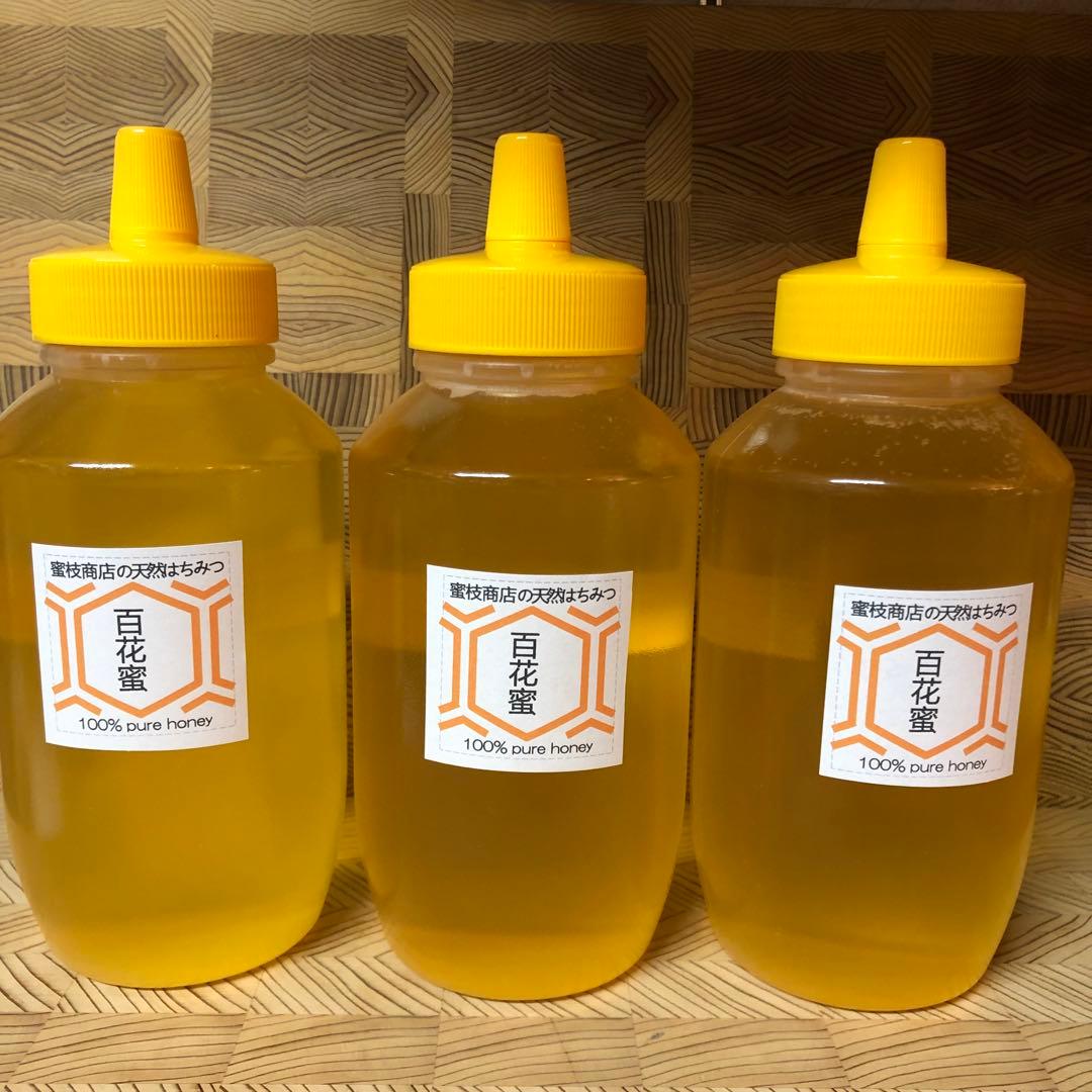 専用【非加熱・生はちみつ】百花蜜・1000g×3本と菜の花50gセット