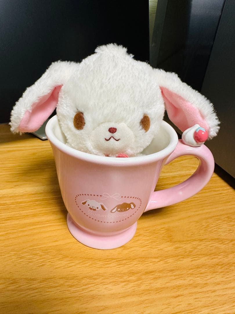 シュガーバニーズ マグカップ付 ぬいぐるみ 希少 しろうさ 当時品 2005年製