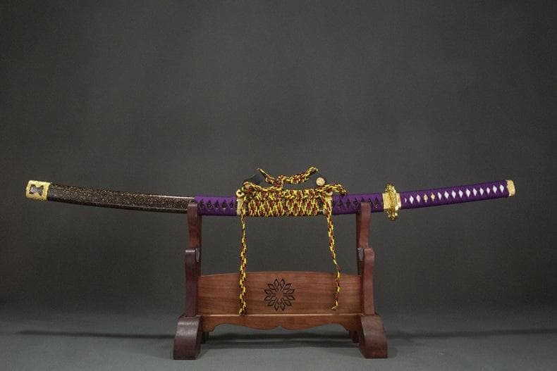 紫川太刀 日本刀 模造刀 居合刀 武士道 武蔵 鑑賞用 手鍛造打