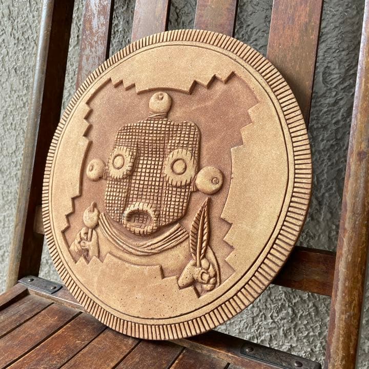 レア物★60's～70'sネイティブアメリカン　カチナ彫刻の壁掛けアンティーク