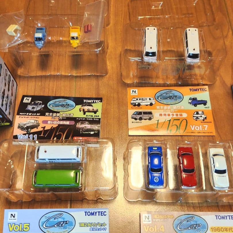 【箱・説明書付】トミーテック カーコレクション31台セット Nゲージ 1/150