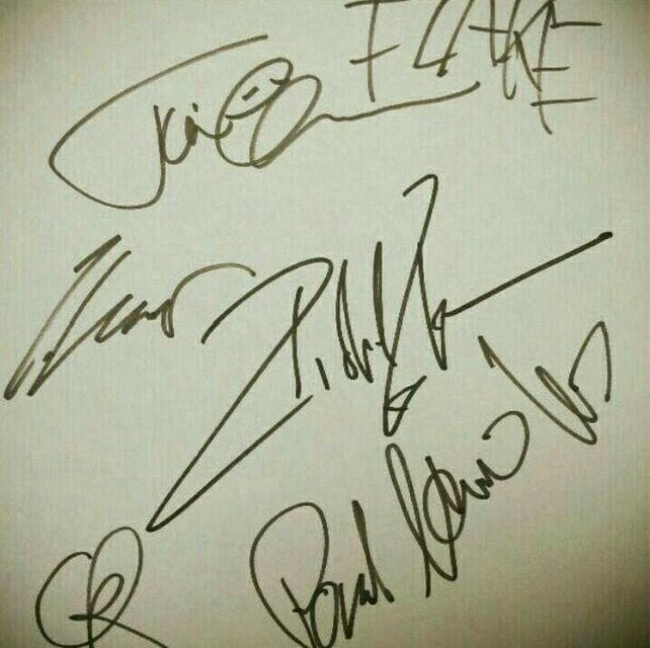 【ラムシュタイン】Rammstein 直筆サイン色紙 Lindemann