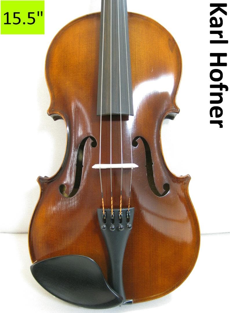 【美艶良彩】 ドイツ製 カールヘフナー 15.5インチ ビオラ 付属品セット