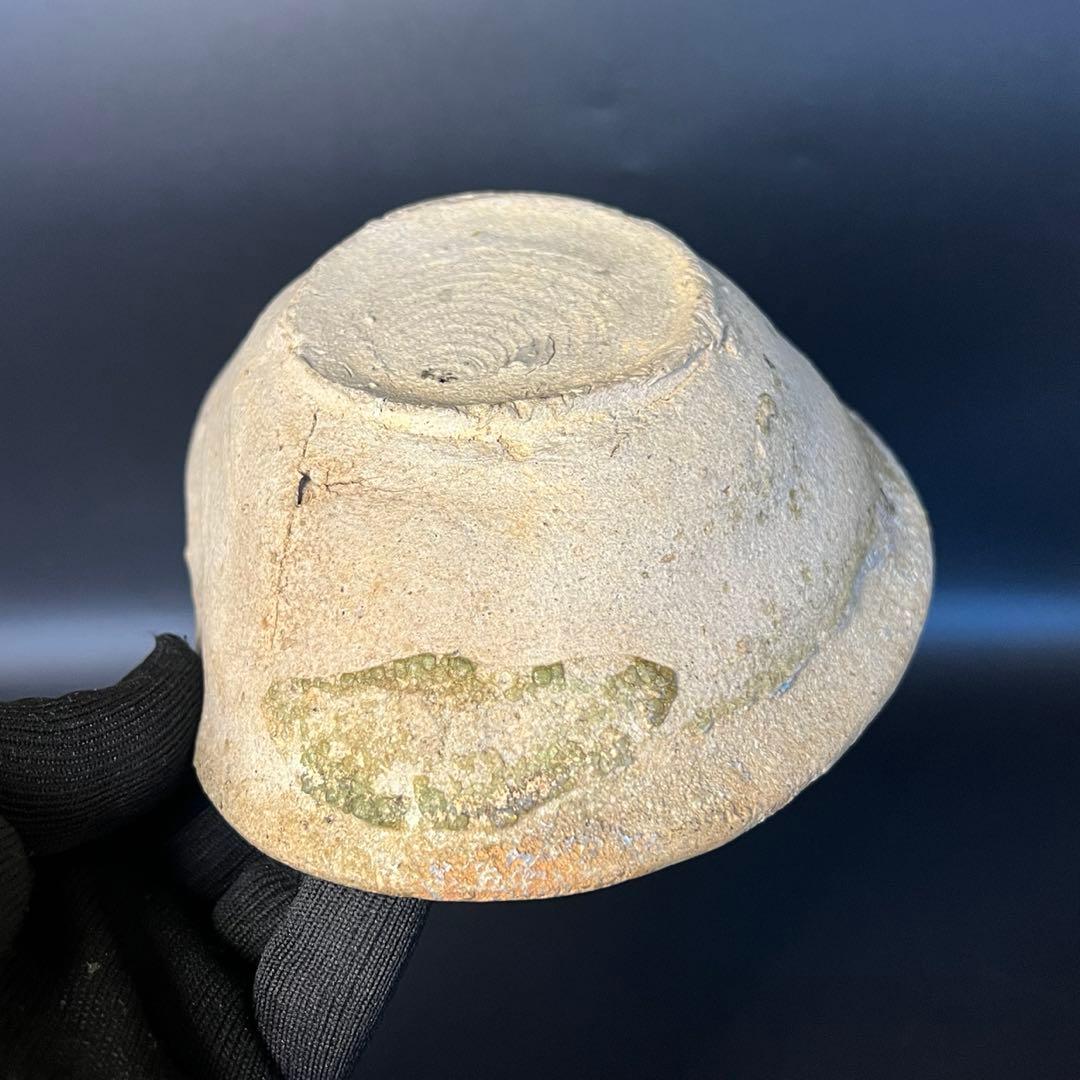 平安末期〜鎌倉初期 山茶碗｜茶道具 古陶 数寄者好み ビードロ景色◎古美術庵々