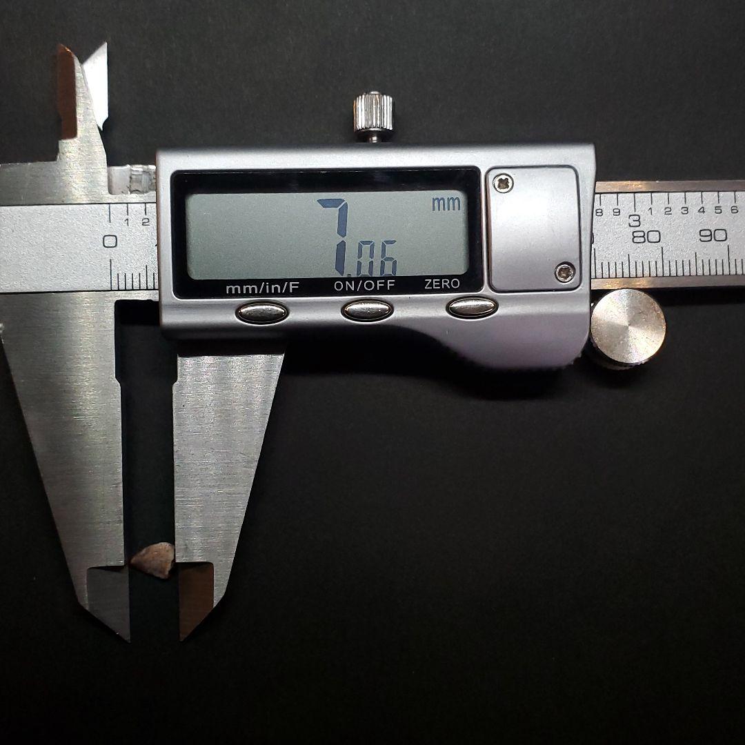 希少 ポストスクス 爬虫類 歯 化石 ニューメキシコ産 7.06mm fr66