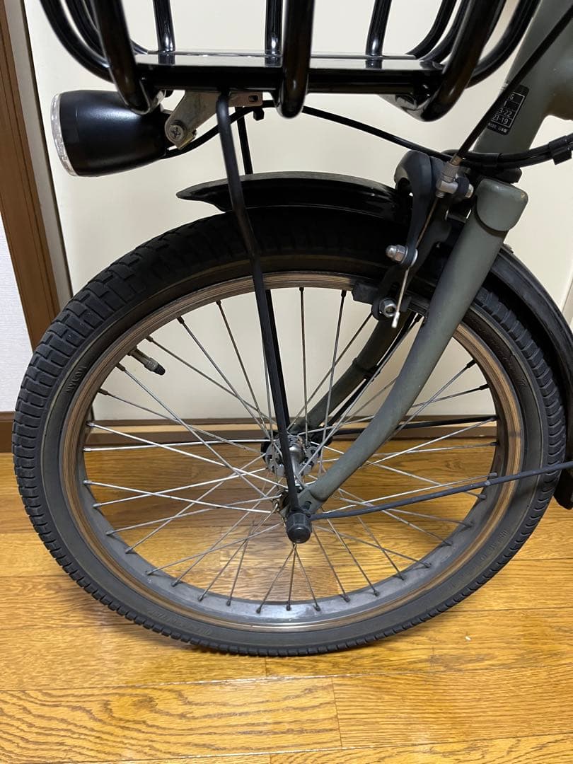 Panasonic 電動アシスト自転車 グレー 前カゴ付き