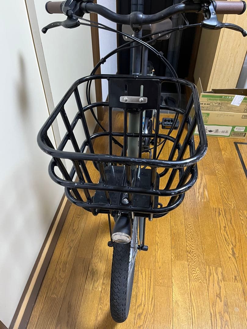 Panasonic 電動アシスト自転車 グレー 前カゴ付き