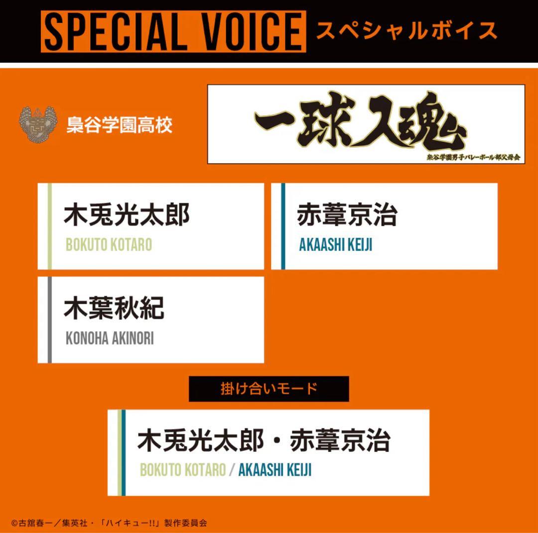 AVIOT ハイキュー コラボ ワイヤレスイヤホン 梟谷 木兎光太郎 赤葦京治