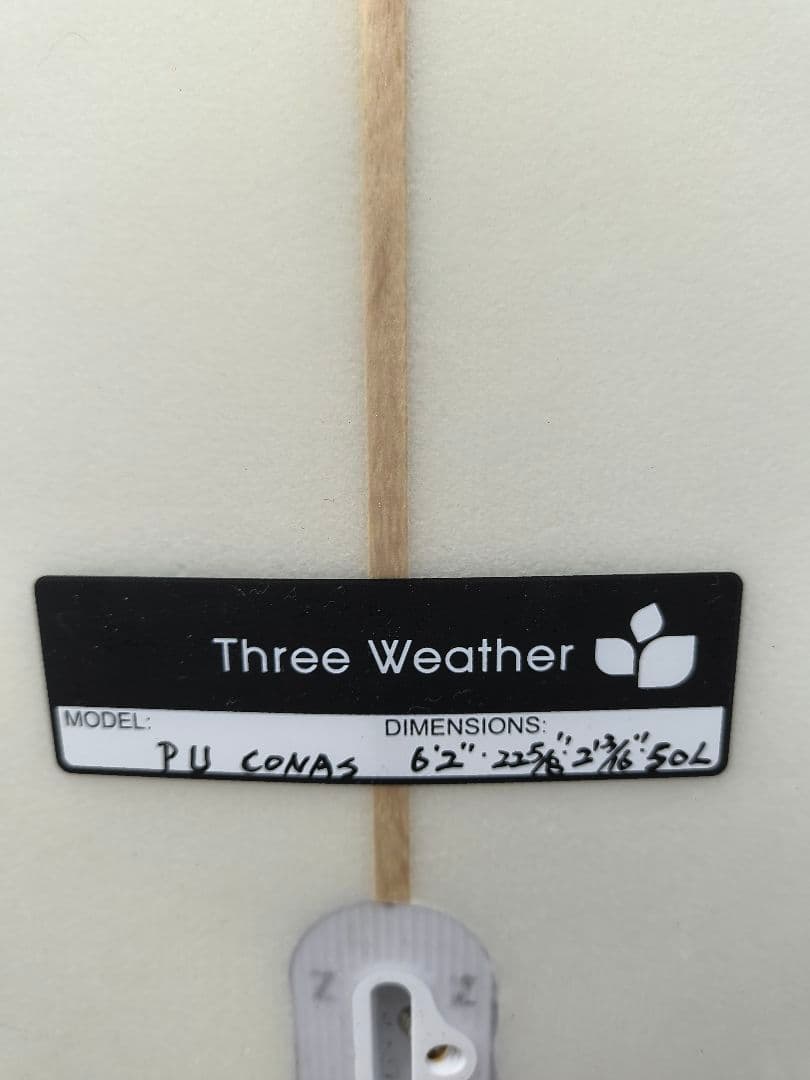 スリーウェザーサーフボード　コナス PU 6.2 /50L