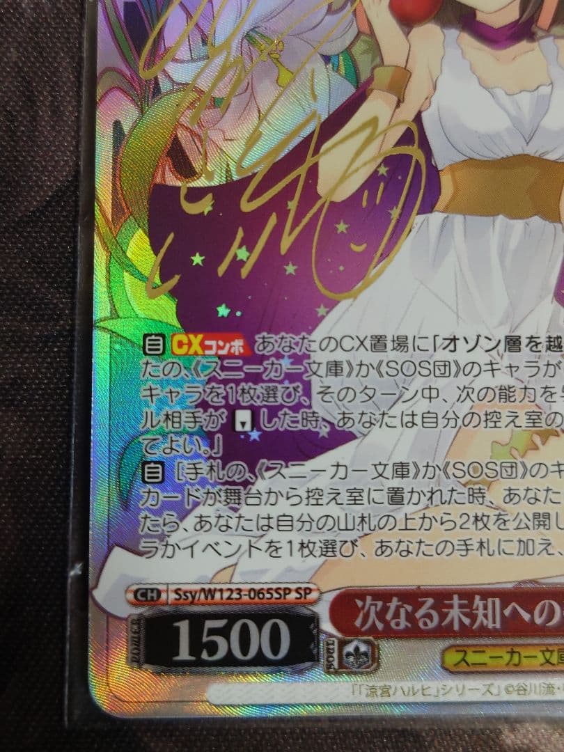 次なる未知への探究 ハルヒ SPサイン ヴァイスシュヴァルツ