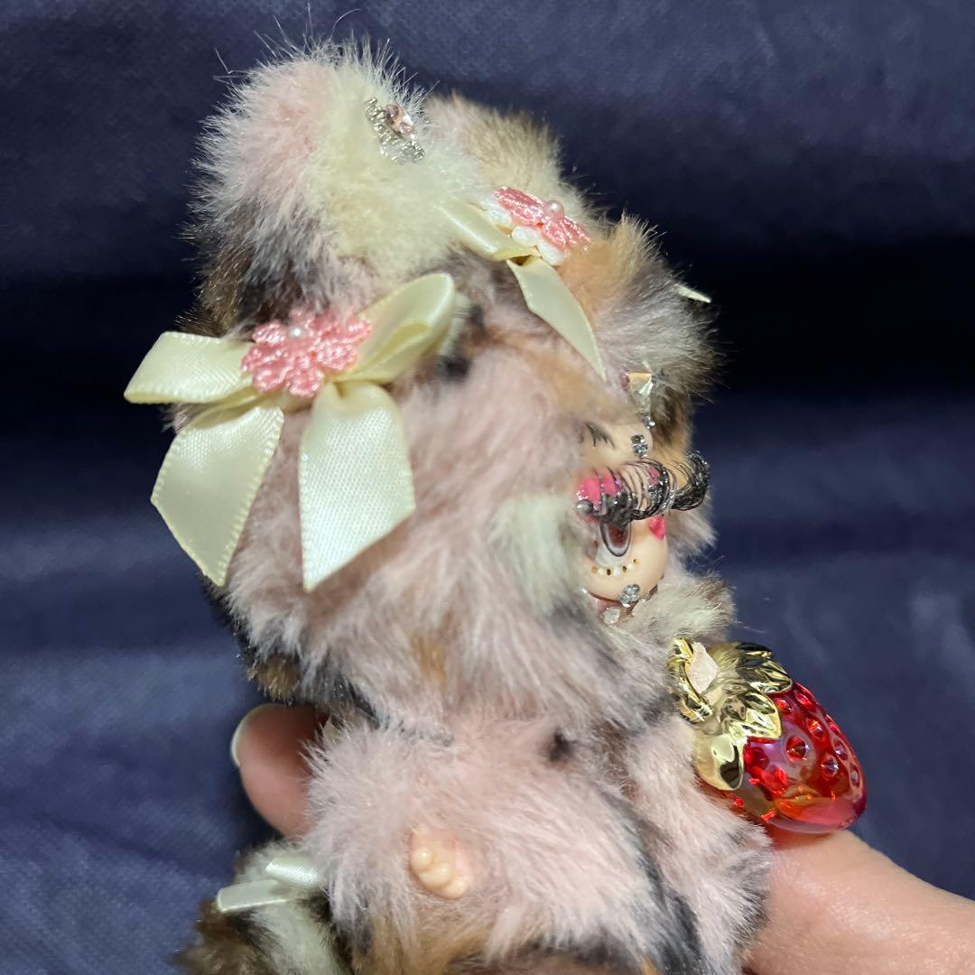 正規品❤️ミニラブブカスタムデコ イニシャルラブブ(キュンキュン♡豹柄ウルフ)