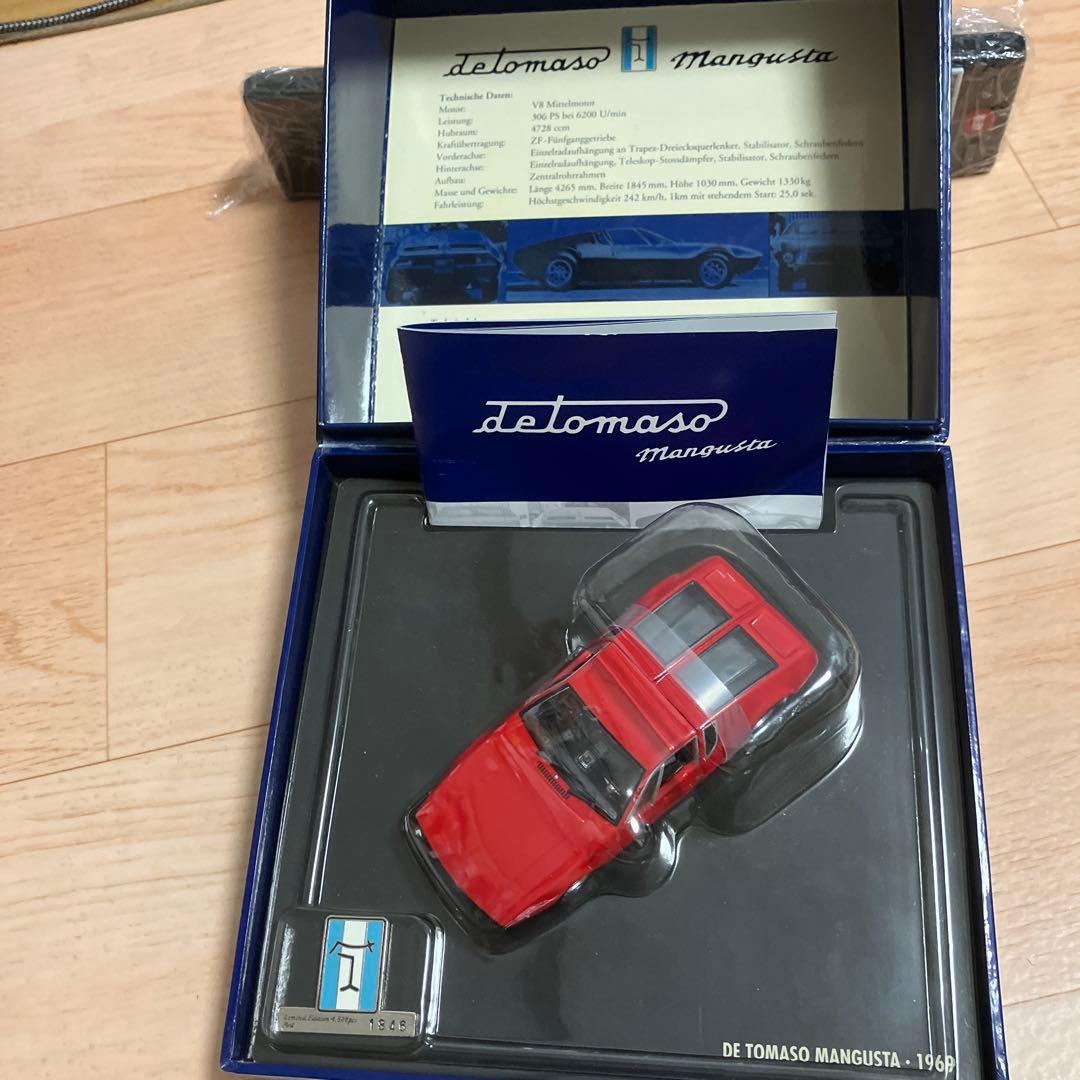 De Tomaso Mangusta 1969 赤 ミニカー