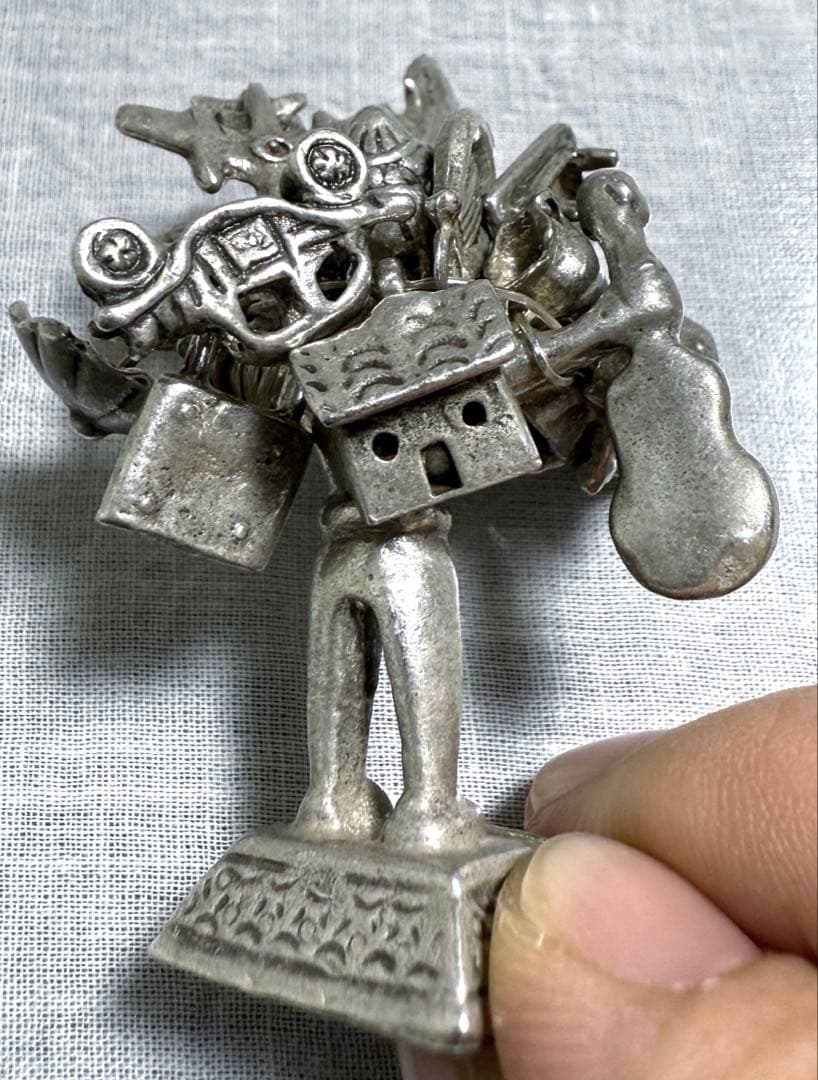 【稀少！】シルバー950 エケコ人形　ペルー