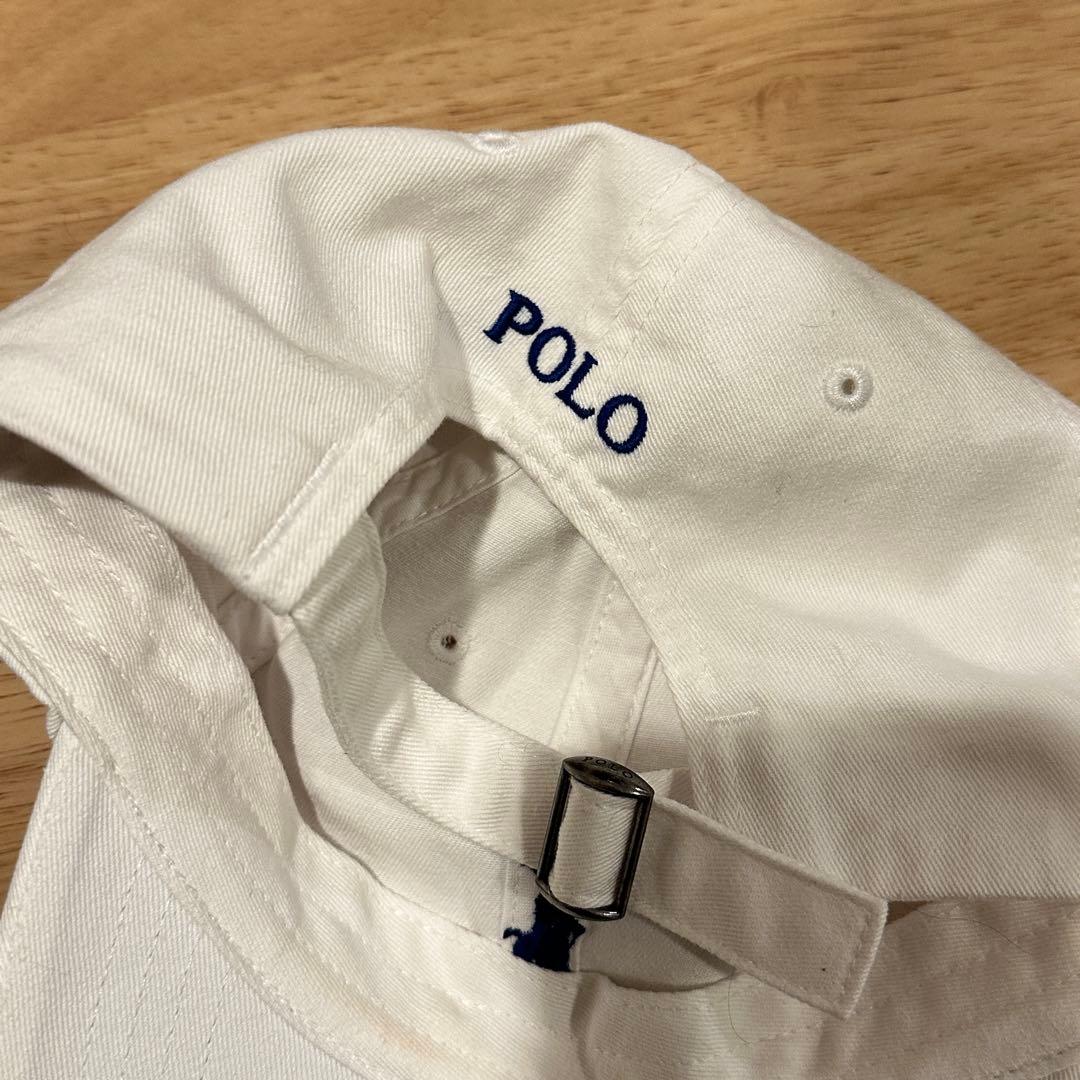 Polo ホワイト　キャップ