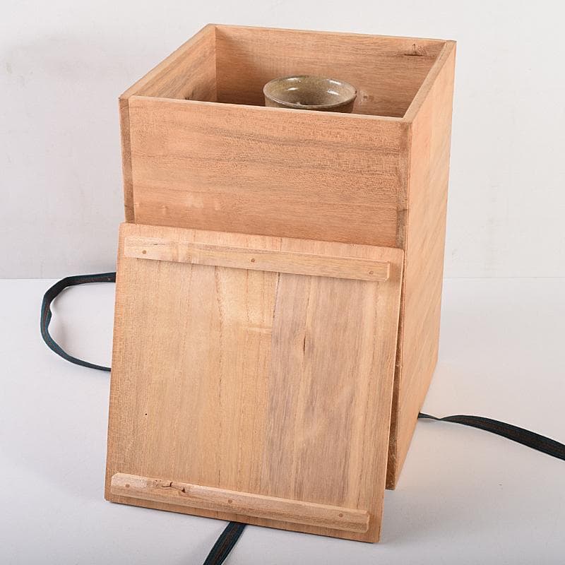 朝鮮美術　李朝　高麗青磁　鉄絵　草文　碗口瓶　時代箱付　M　R7852B