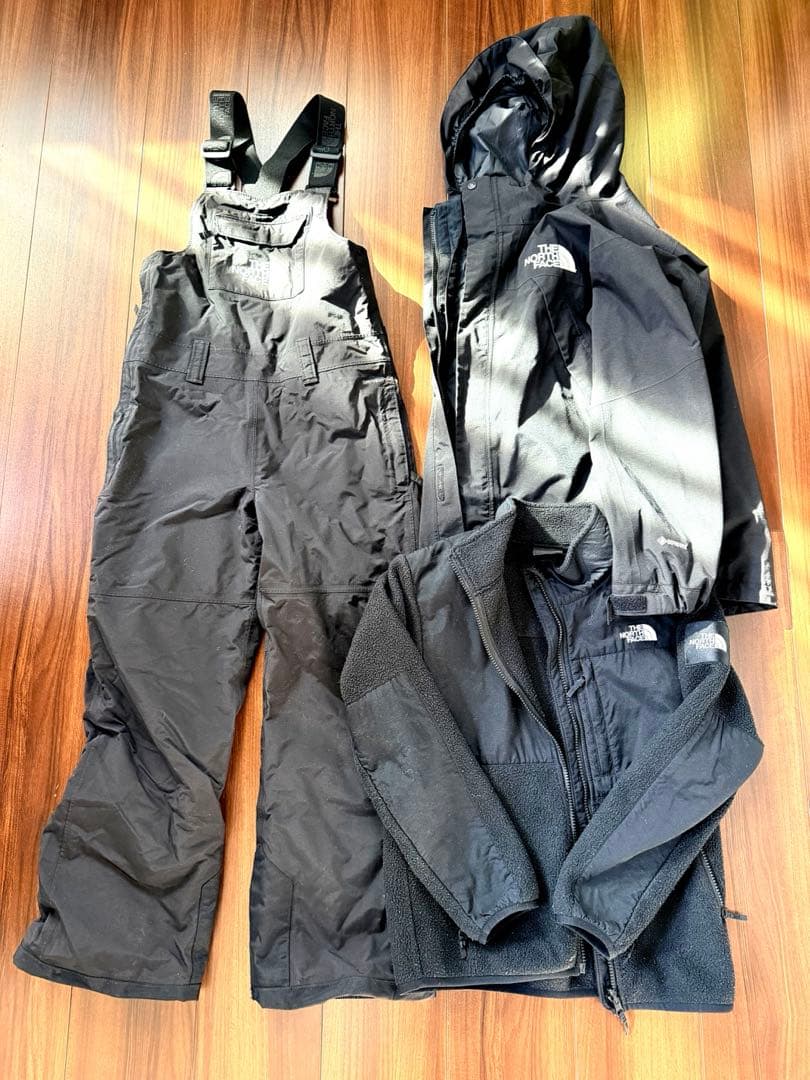 THE NORTH FACE スノーボードウェア3点セットブラックGORETEX