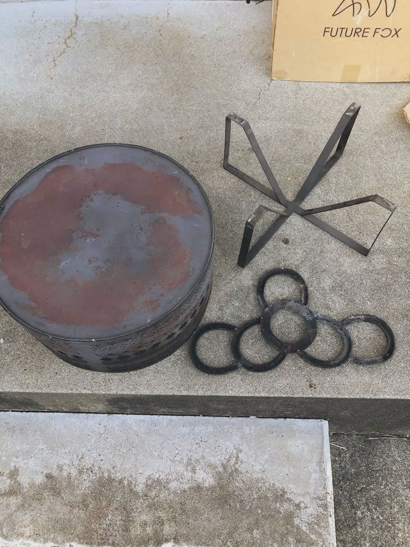 FUTURE FOX NAVAJO 焚き火台　シート　収納袋トングセット