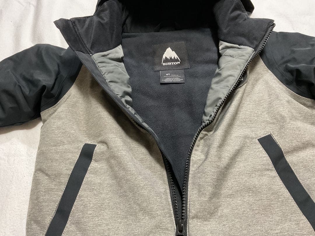 Burton スノーボードジャケット 4T グレー/ブラック