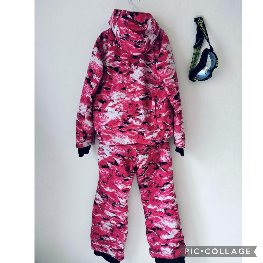 【美品】Phenix ジュニアスキーウェア 上下150　デモチーム　カモフラ総柄