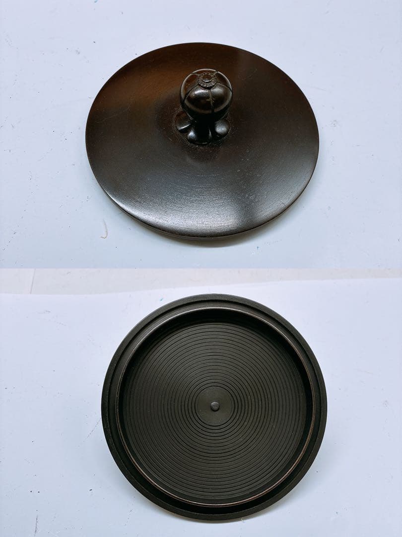 浜松地紋 釜師 高橋敬典 富士小釜★茶釜 木箱入り 箱付き 年代物 当時物