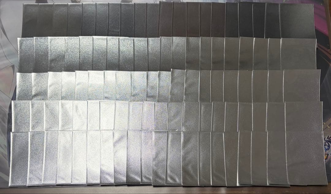 遊戯王　初期ロゴ　スリーブ　銀　100枚