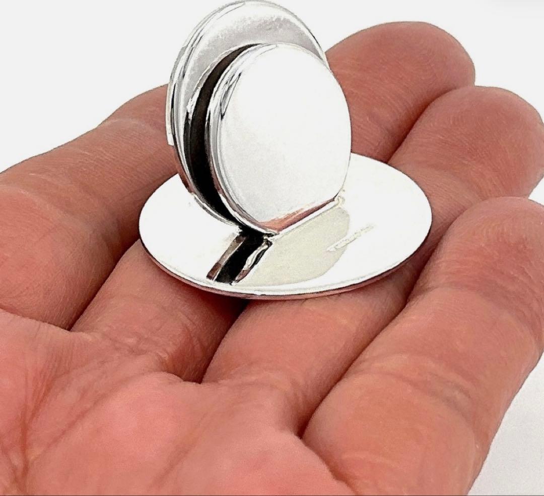 プレーンプレースカードホルダー 925スターリングシルバー 英国ホールマーク入り