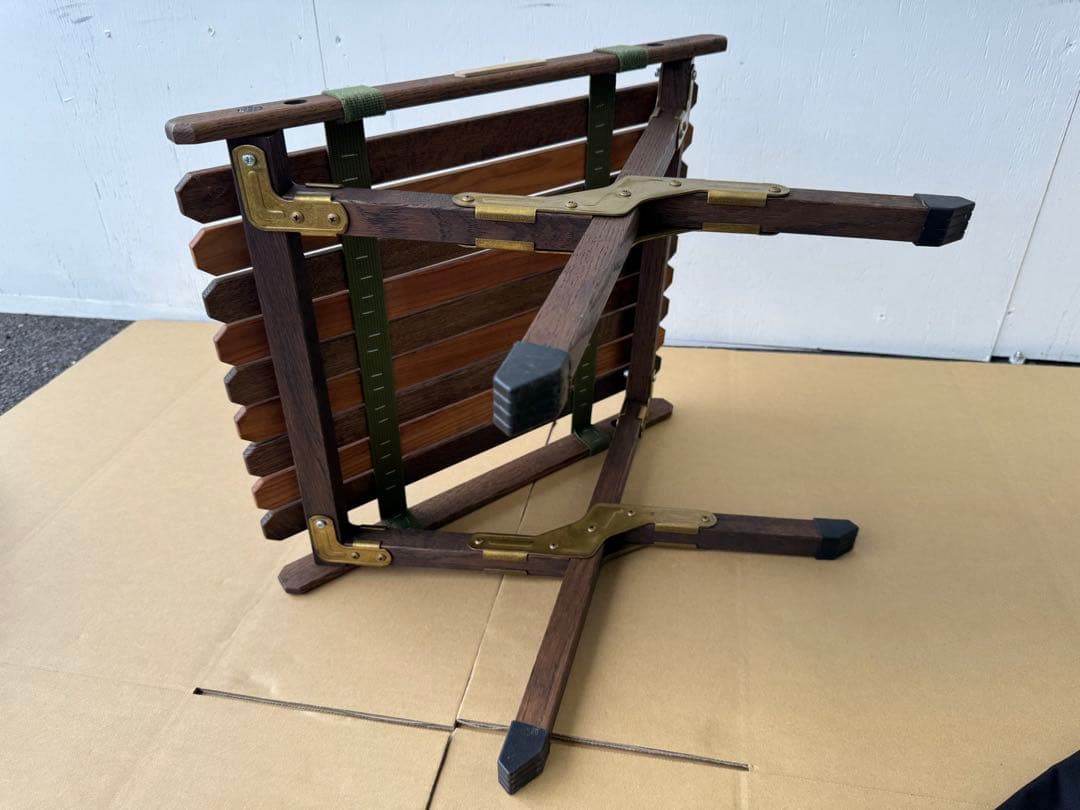 最終値下げ　 ノラズ　サイドテーブル特注品ミリタリー／ウォールナットNora's