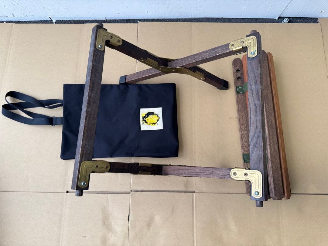 最終値下げ　 ノラズ　サイドテーブル特注品ミリタリー／ウォールナットNora's